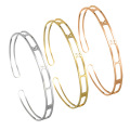 Shangjie OEM joyas Fashion Customized Gold Plated Jewelry Custom Stainless Steel Bracelets Custom Letter Bracelets